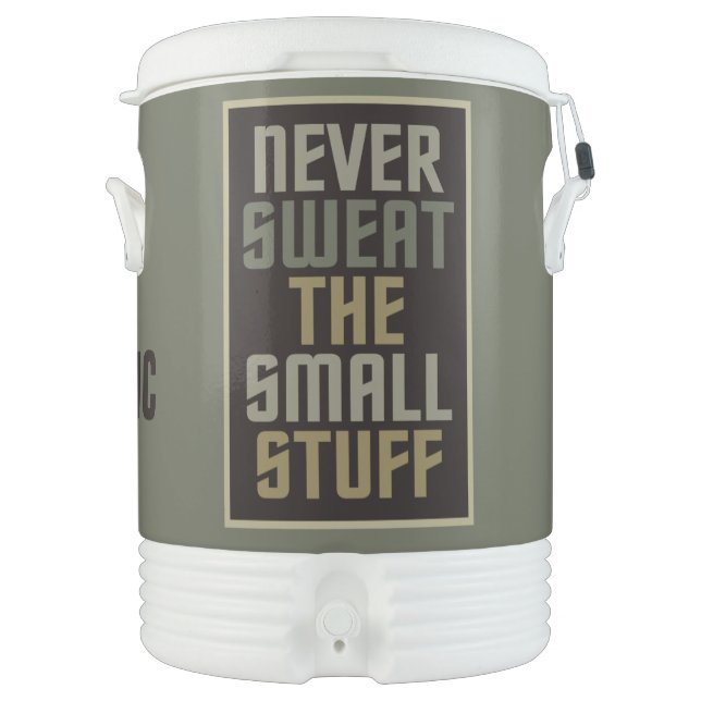 Motivational custom monogram cooler (Front)