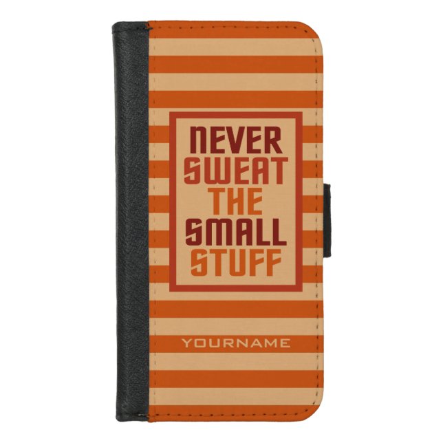 Motivational custom name phone wallets (Front)