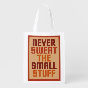 Motivational custom reusable bag
