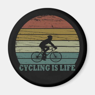 Motivational cycling magnet