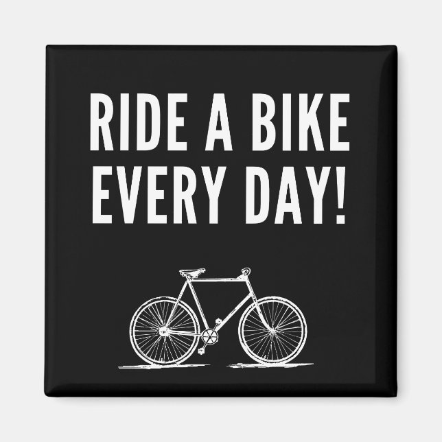 Motivational cycling magnet (Front)