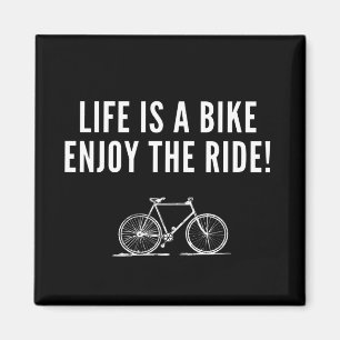 Motivational cycling magnet