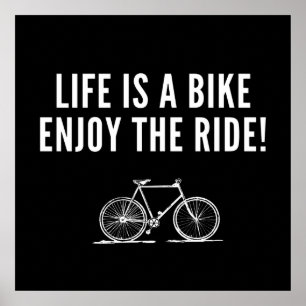Motivational cycling poster