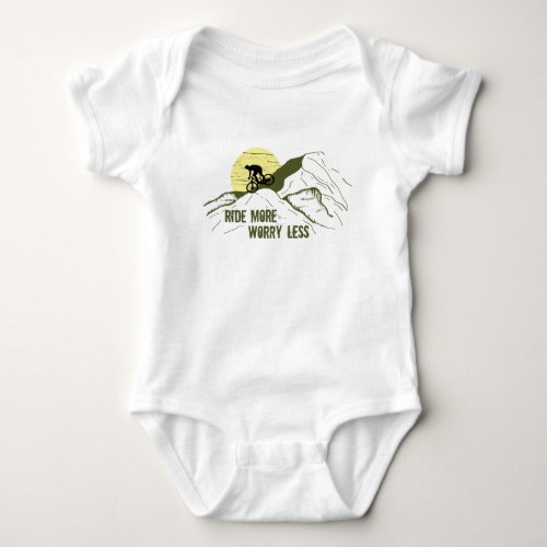 Motivational cycling quote baby bodysuit
