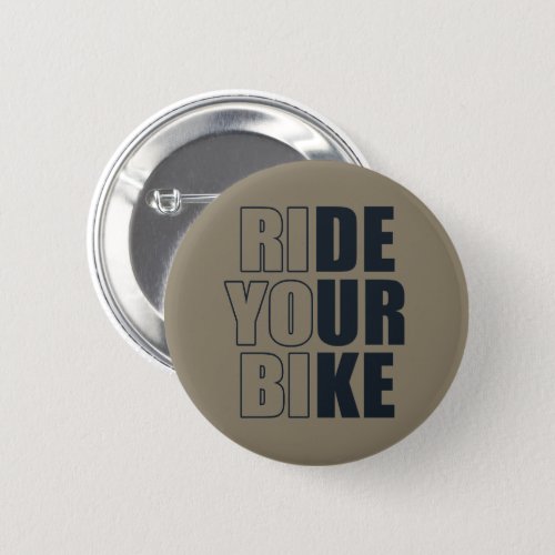 Motivational cycling quote button