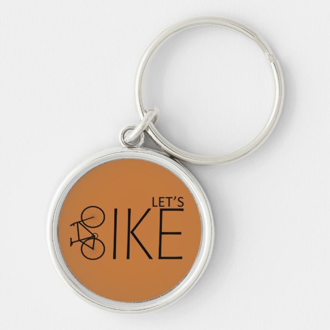 Motivational cycling quotes keychain (Front)