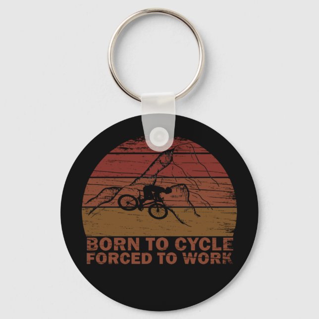 Motivational cycling quotes keychain (Front)