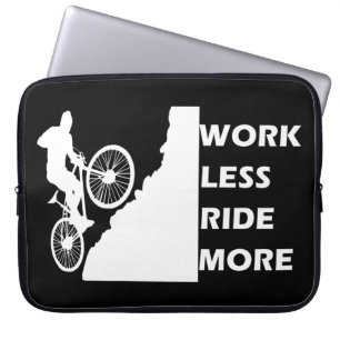 Motivational cycling quotes laptop sleeve
