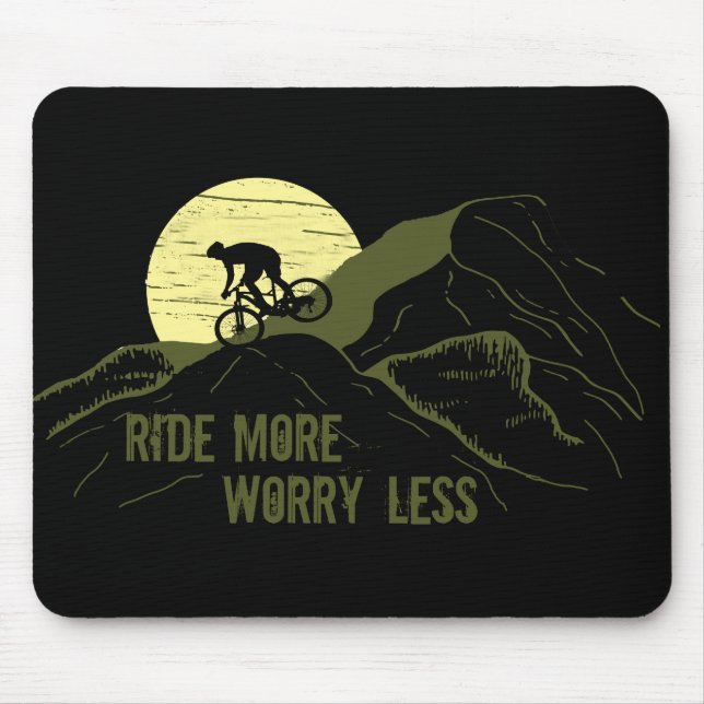 Motivational cycling quotes mouse pad (Front)