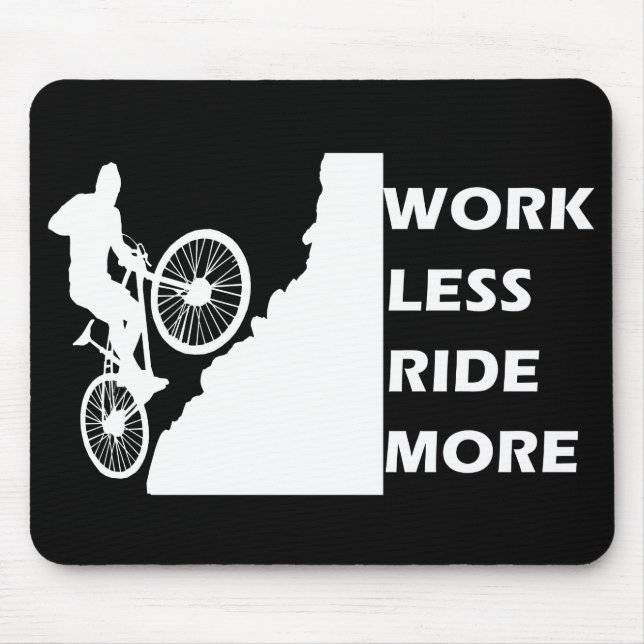 Motivational cycling quotes mouse pad (Front)