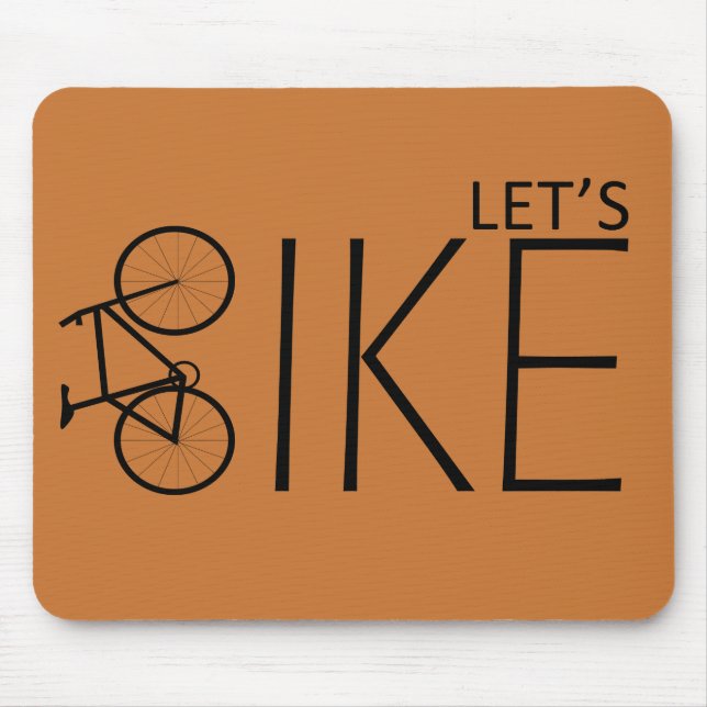 Motivational cycling quotes mouse pad (Front)