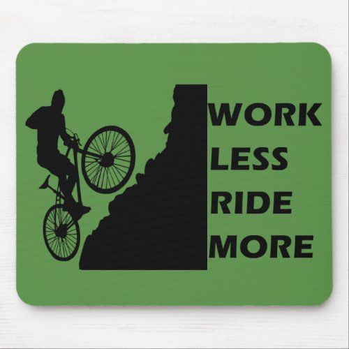 Motivational cycling quotes mouse pad
