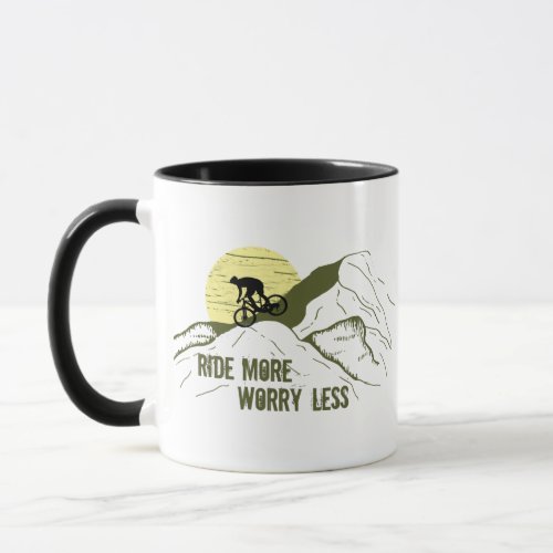 Motivational cycling quotes mug