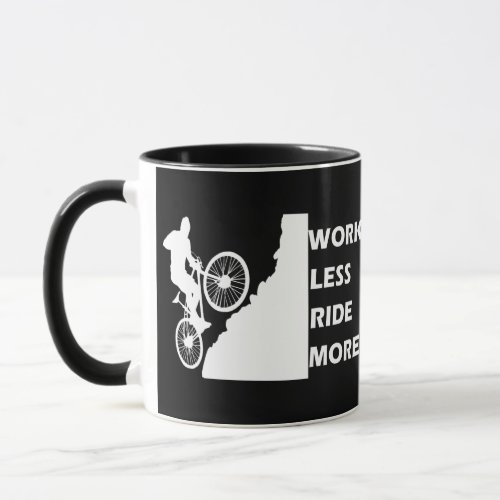 Motivational cycling quotes mug