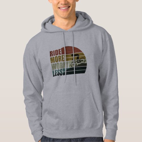 Motivational cycling quotes vintage hoodie
