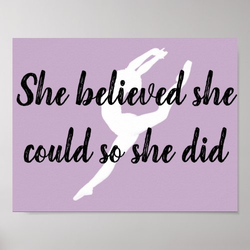 Motivational Dance Poster