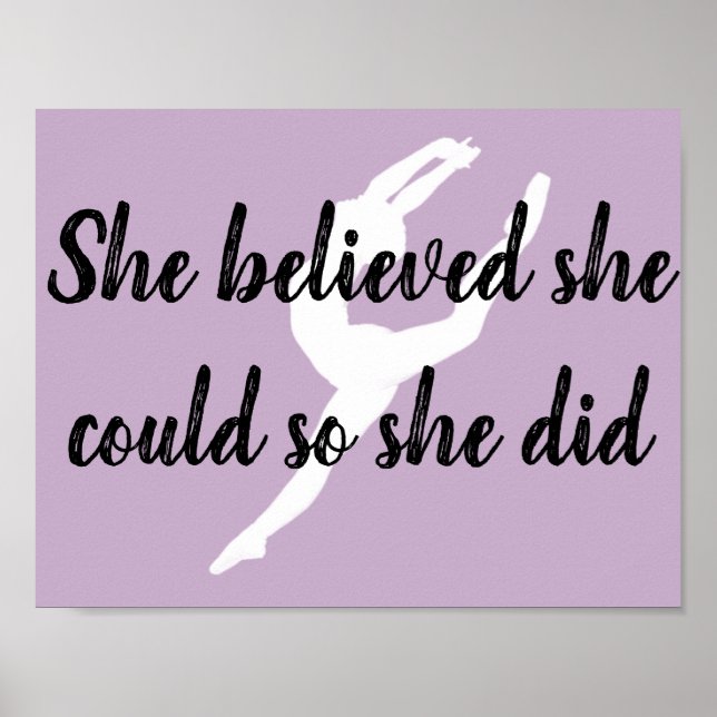 Motivational Dance Poster (Front)