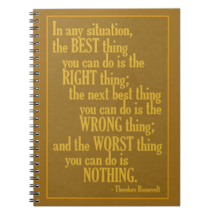 Motivational “Do Something” Quote notebook