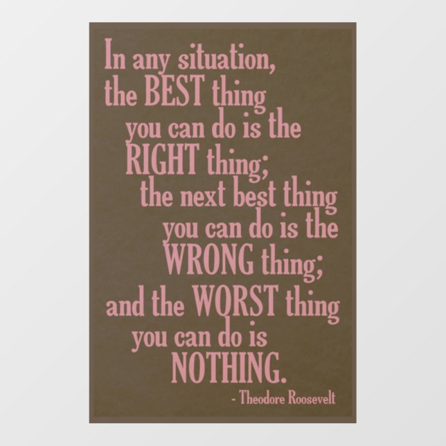 Motivational “Do Something” Quote Wall Decal (Front)