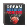 Motivational Dream Believe Achieve Basketball Car Magnet