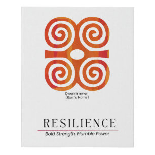 Motivational Dwennimmen Symbol on Canvas