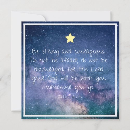 Motivational Encouraging Scripture Bible Quote Card