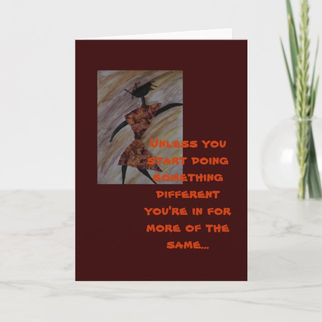 Motivational Ethnic Greeting Card (Front)