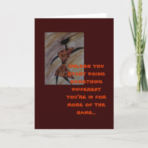 Motivational Ethnic Greeting Card