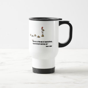 Motivational exam quote by Robert Collier Travel Mug