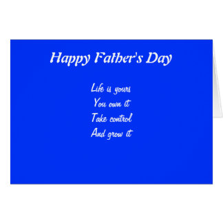 Motivational father's day greeting cards