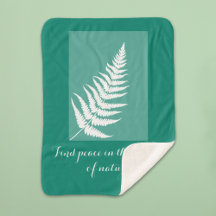 Motivational fern Boho green