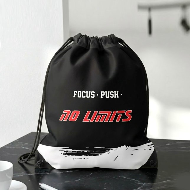 Motivational Fitness Drawstring Bag (Creator Uploaded)