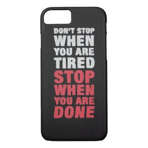 Motivational Fitness Gym iPhone 87 Case