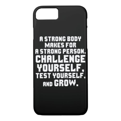 Motivational Fitness Gym iPhone 87 Case