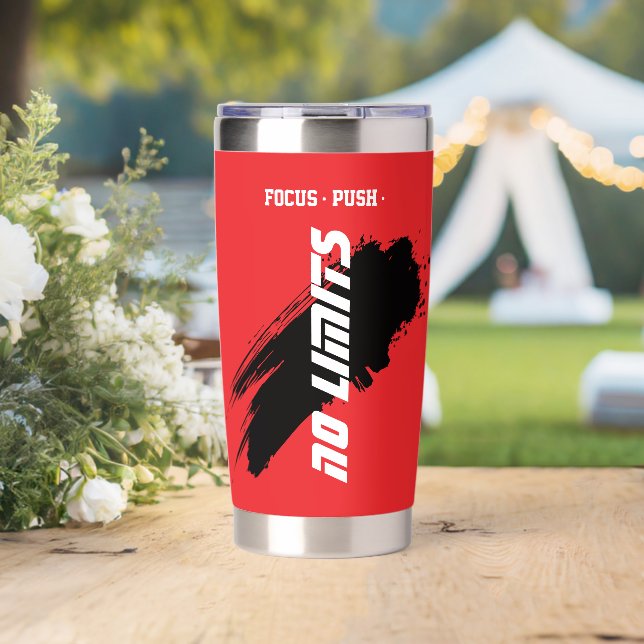 Motivational Fitness Red Insulated Tumbler (Wedding (Rotated))