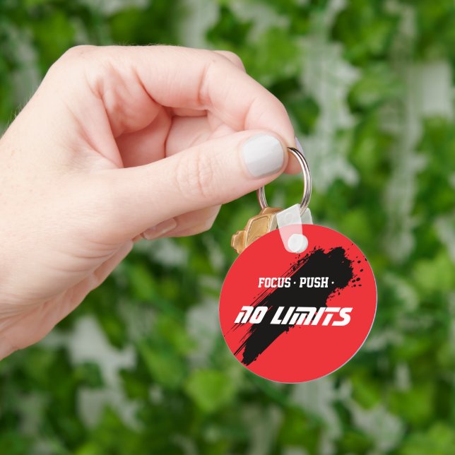 Motivational Fitness Red Keychain (Hand)