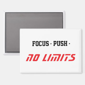 Motivational Fitness White Magnet