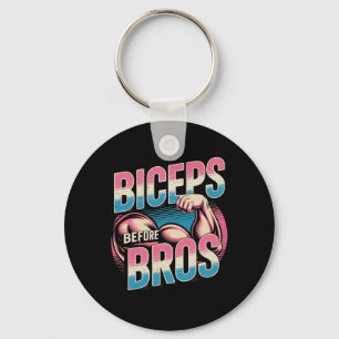 Motivational Funny Gym Humor Biceps Gains Biceps B Keychain