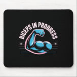 Motivational Funny Gym Humor Biceps Gains Biceps I Mouse Pad<br><div class="desc">Motivational Funny Gym Humor Biceps Gains Biceps In Progress 1</div>