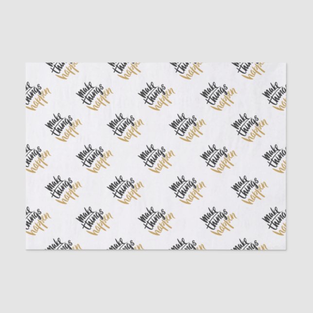 Motivational gift wrapping Christmas gift wrapping Tissue Paper (Front)