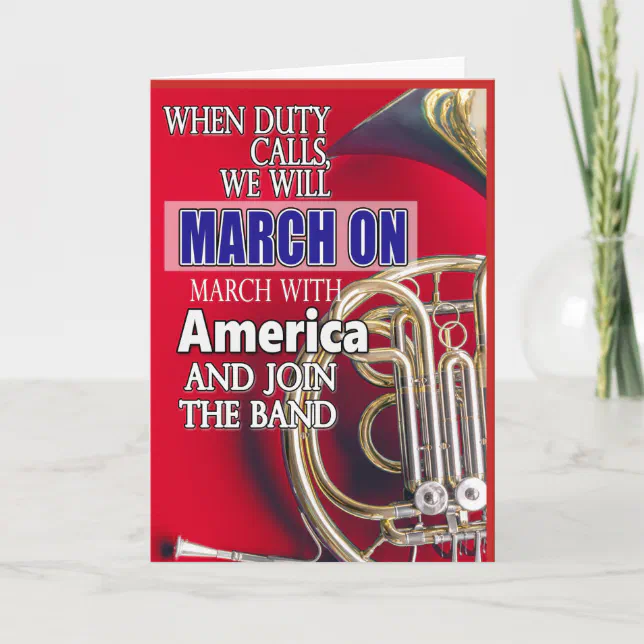 Motivational Gifts for Marching Bands Card Zazzle