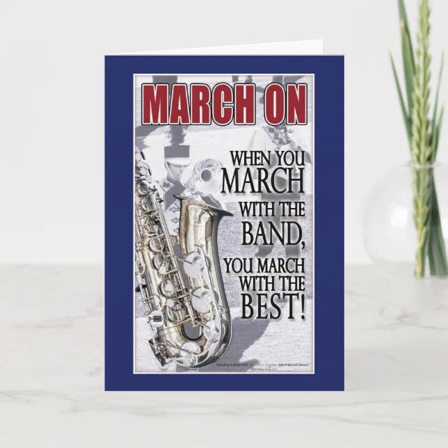 Motivational Gifts for Marching Bands Members Card Zazzle