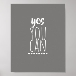 motivational girl quote poster modern typography