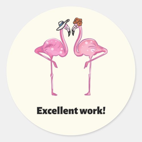 Motivational good job teachers stikers classic round sticker