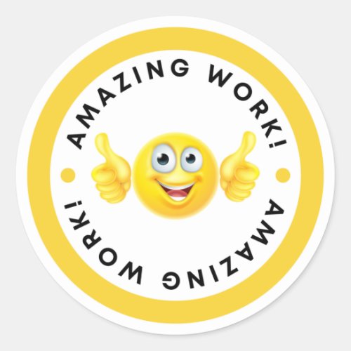 Motivational good job teachers stikers classic round sticker