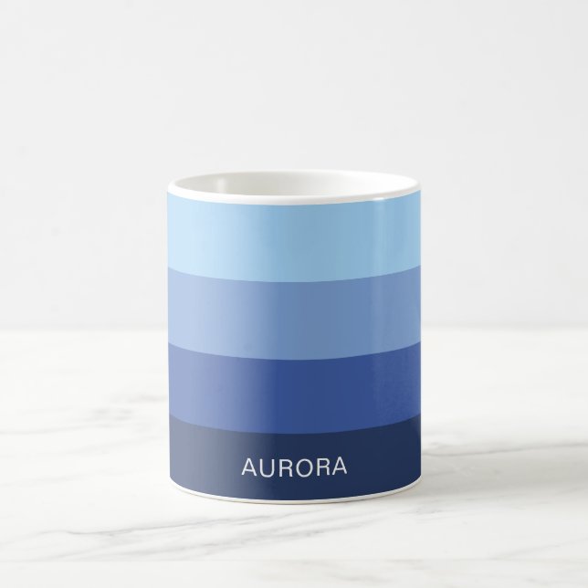 Motivational Gradient with Custom Name  Coffee Mug (Center)
