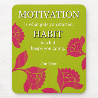 Motivational Green Mousepad