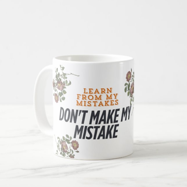 Motivational Growth Mindset Quote Coffee Mug - Ins (Front Left)