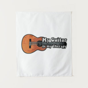 motivational guitar saying for guitar players tapestry
