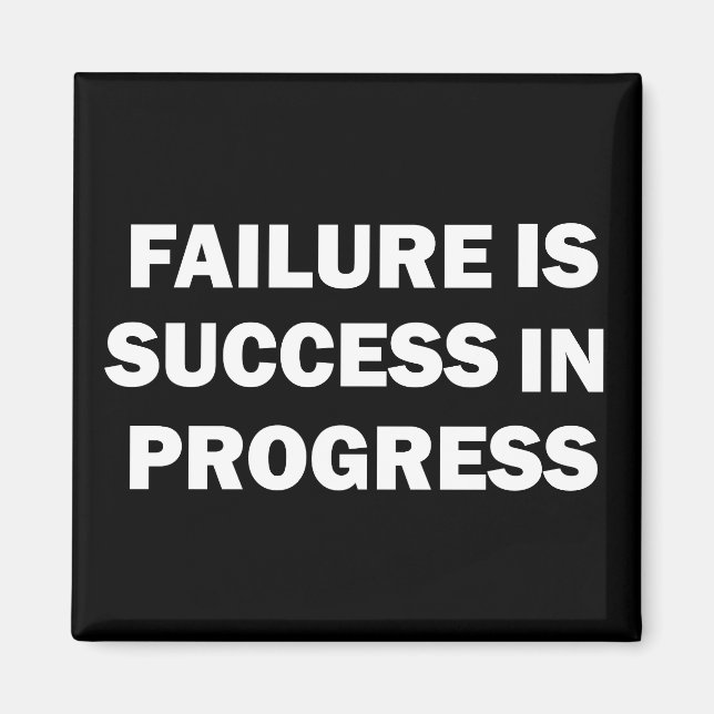 Motivational gym quotes for success  magnet (Front)